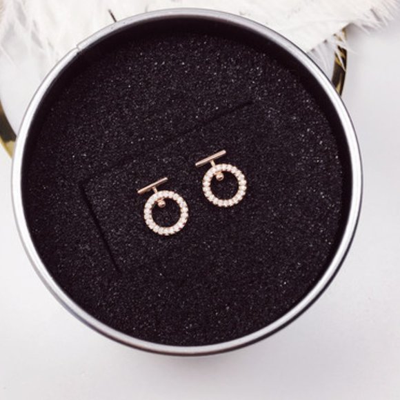 Rose Gold Ring Earrings ZBGJZB00053 - Picture 2 of 2